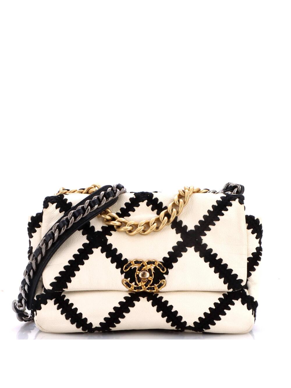 Chanel 19 Flap Bag Crochet Quilted #299231C46B